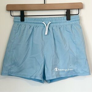 Kids Champion Sky Blue Athletic Shorts - Girls 10/12